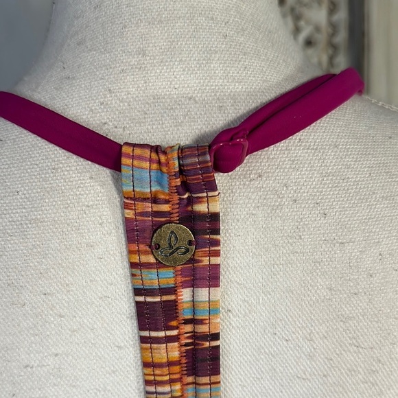 PrAna Patterned Halter Neck Two Piece Swim Dress - Picture 11 of 13